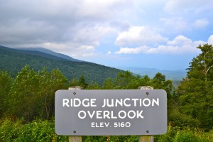 One of the overlooks on the way to Mount Mitchell State Park.