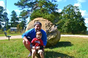Benjamin and I standing at the top of Mississippi.