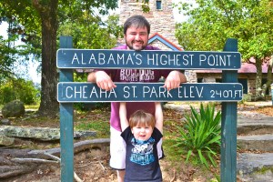 Hanging out at the Alabama highpoint.