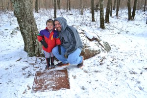 Benjamin and I at the top of Taum Sauk Mountain