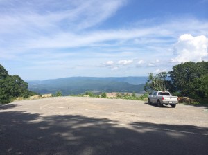 Parking Area just off of Highway 160.
