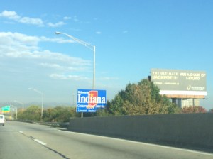 Crossing the Ohio River into Indiana