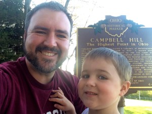 We made it to the top of Ohio.