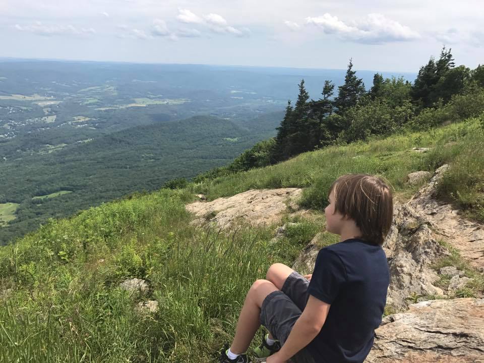 Ben at the summit of Mt. Greylock